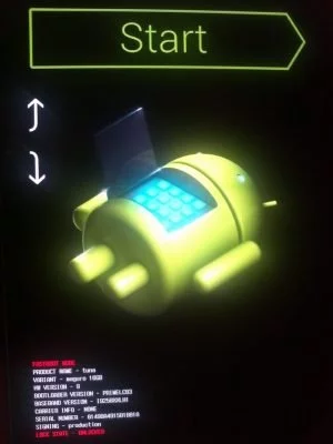 Abbildung 3: So sieht das Galaxy Nexus im Bootloader-Modus aus.