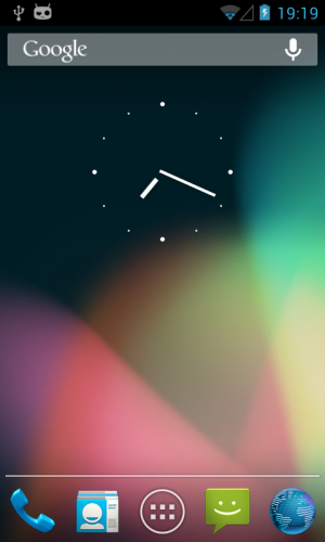 Abbildung 7: CyanogenMod schraubt nicht an der Optik, Sie bekommen original Jelly Bean auf das SGS.