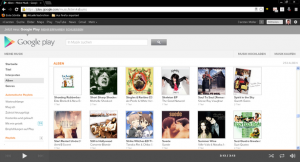 Abbildung 3: Der Music Player von Google Play stellt die eigene Musiksammlung übersichtlich dar.