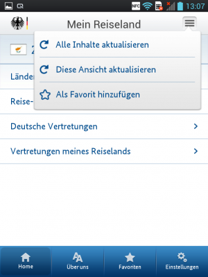 Eine Favoritenliste dient der besseren Übersicht.