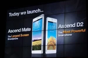 Huawei zeigte in Las Vegas das Ascend Mate und das D2.