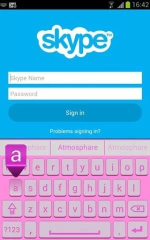 Pink Keyboard verfügt über sehr viele Berechtigungen und kann problemlos die Zugangsdaten zu Ihrem Skype-Account oder Google-Accout klauen.