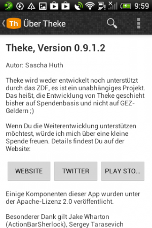 Um Unterstützung wird gebeten: Theke ist natürlich nicht GEZ-finanziert.