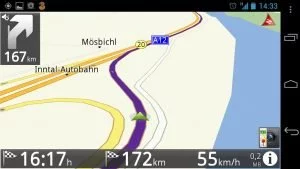 Abbildung 14: Die Karte von Route 66 ist schlicht und zeigt nur die wichtigsten Infos an.