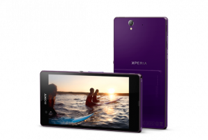 Abbildung 8: Das Xperia Z gibt es in den Farben Schwarz, Weiß und Lila.