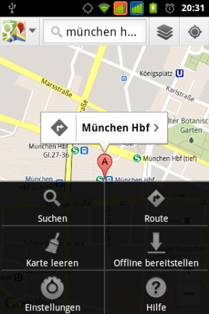 Abbildung 5: Einzelne Kartenabschnitte speichern Sie für den Offline-Betrieb auf der MicroSD-Card.