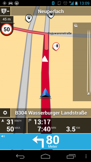 Abbildung 3: Gegen Aufpreis warnt Sie TomTom akustisch und visuell vor Blitzern und Radarkameras.