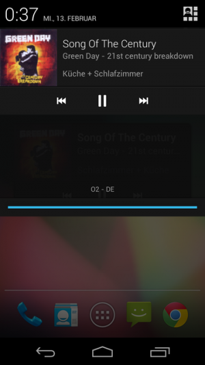 Sonos quartiert sich nun wie "normale" Musik-Apps in den Benachrichtungen ein.