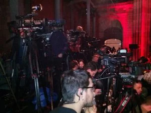 Die Huawei-Show war von den Medienvertretern sehr gut besucht.