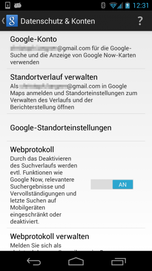 Die Dialoge waren bisher verteilt über die einzelnen Google-Apps zu erreichen.