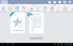 Abbildung 4: Dank Kingsoft Office macht selbst das Arbeiten mit Word, Excel und PowerPoint Spaß.