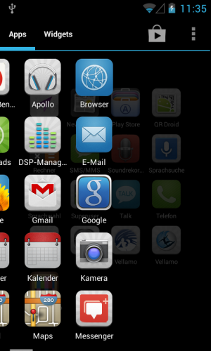 Abbildung 2: Die Entwickler haben den Launcher nicht mit Effekten überfrachtet.