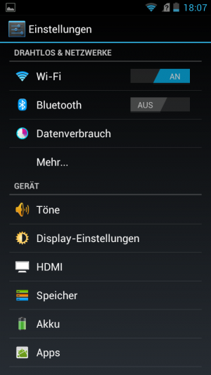 Abbildung 3: Die optischen Anpassungen an Android 4.0.4 sind recht gut gelungen.