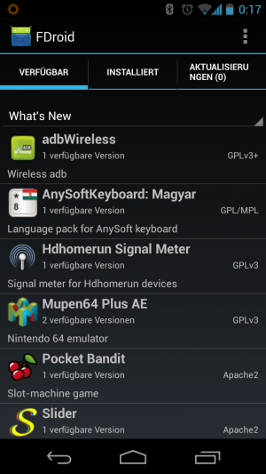 FDroid ist ein Android-Market, der sich vollständig Open-Source-Apps widmet.