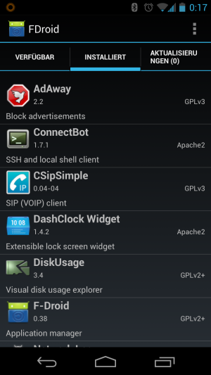 Auch AdAway ist hier - als einziger Open-Source Werbeblocker - vertreten.