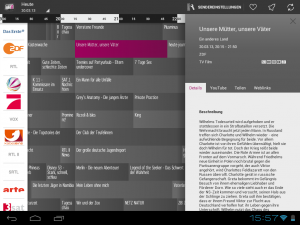 Auf einem Android-Tablet macht Prime Guide eine klasse Figur.