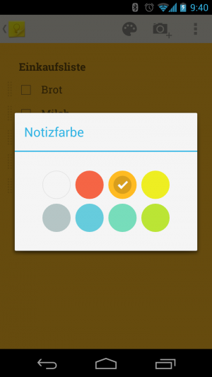Jedem Beitrag können Sie eine andere Farbe zuweisen und behalten so den Überblick.