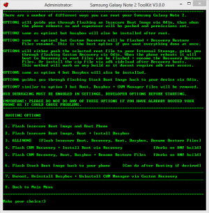 Abbildung 5: Die Option "ALLINONE" spielt den Root-Patch in einem Rutsch komplett ein.
