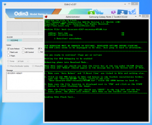 Abbildung 6: Das Rootkit erklärt im Detail, was in ODIN3 an Optionen auszuwählen ist.