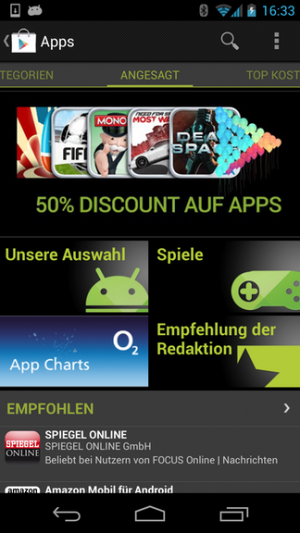 Abbildung 8: Im Google Play Store stehen mehr als 450?000 Apps zur Auswahl.