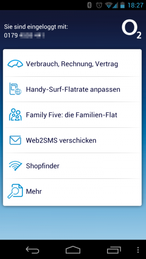 Abbildung 10: Mit Mein O2 erhalten Sie bequem Zugriff auf ihre aktuellen Verbrauchs- und Rechnungsdaten.