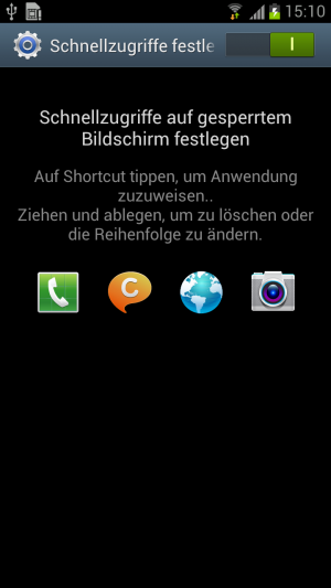 Abbildung 7: In den Einstellungen tauschen Sie die Apps gegen Ihre Favoriten aus oder ändern die Reihenfolge.