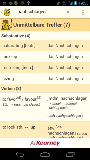 Abbildung 6: Das Online-Wörterbuch Leo gibt es auch als Android-App.