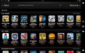 Abbildung 6: Apps beziehen Sie beim Kindle nicht über Google Play, sondern über Amazons eigenen App-Store.