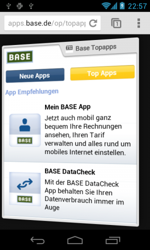 Abbildung 2: Mit exklusiven BASE-Apps verwalten Sie Ihr Konto bei BASE und haben Telefonkosten und Datenverbrauch stets unter Kontrolle.