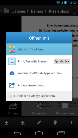 Abbildung 6: Für zahlreiche andere Dateiformate bietet box zusätzliche OneCloud-Apps an.