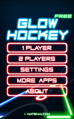 Abbildung 9: Glow Hockey 2 kommt im Neonröhren-Look daher.