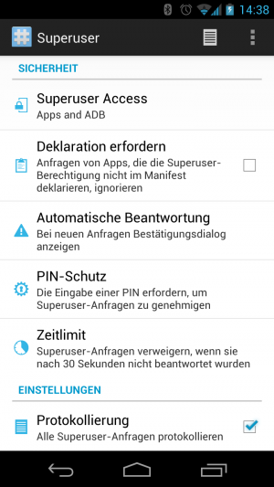 Abbildung 2: Der Quellcode der neuen Superuser-App liegt im Gegensatz zu den bisherigen Alternativen offen.