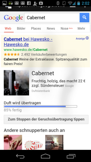 Google Nose Beta überträgt Düfte aufs Smartphone.