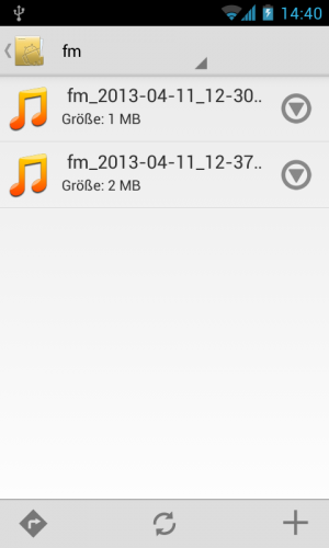 Auf vielen Handys kann Spirit FM das Radioprogramm mitschneiden.