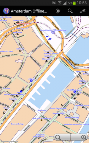 Abbildung 15: Mit einer Karte basierend auf OpenStreetMap ist man auch auf fremdem Terrain mit dem Wichtigsten ausgestattet.