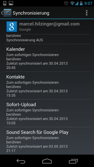 In den Einstellungen zu Ihrem Google-Konto gibt es neu einen Eintrag für Sound Search.
