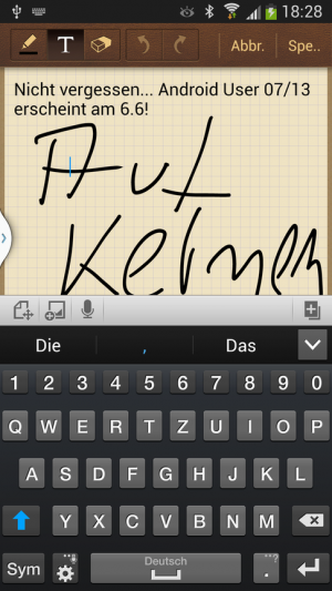 In S Meme sichern Sie Skizzen oder auch Spracheingaben als kleine Notizzettel.