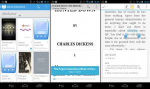 Ihre hochgeladenen Bücher erscheinen umgehend auch in der Google-Books-App.