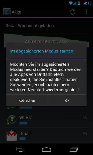 Im Abgesicherten Modus trat das Problem in unseren Tests nicht mehr auf.