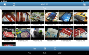 Abbildung 5: Mit der Transcend-App "Wi-Fi SD" greifen Sie drahtlos auf den Speicher der Karte zu.