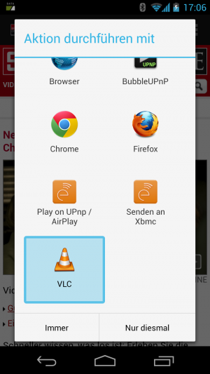 Abbildung 1: VLC schnapp sich ohne Umwege die Links zu vielen Web-Videos und spiele diese ab.