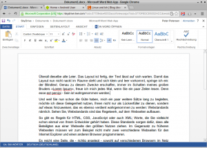 Abbildung 3: Über Ihren Account haben Sie auch Zugriff auf Skydrive und das Online Office 365.