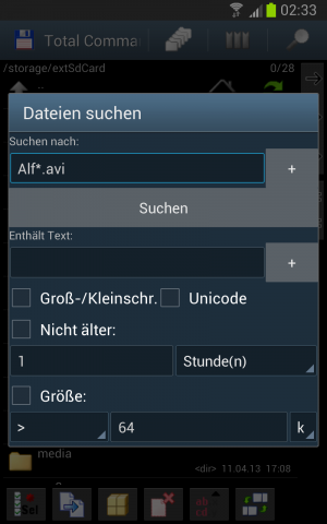 Abbildung 3: In der Suchfunktion kombinieren Sie sehr einfach verschiedene Filter.