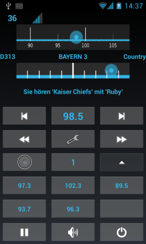 Abbildung 1: Spirit-FM spielt UKW-Radio auf Androiden, die einen entsprechenden Empfänger mitbringen.