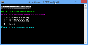 Abbildung 10: Das Toolkit bringt ClockWorkMod oder als Neuling TWRP als Recovery-Image mit.