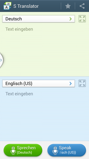 Abbildung 13: Im Gegensatz zum Google Translator arbeitet der S Translator auch offline.