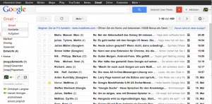 Abbildung 5: Das Adressbuch von Gmail finden Sie über einen Klick auf den Gmail-Schriftzug.