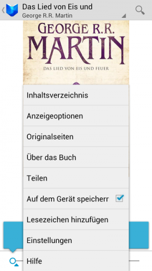 Abbildung 6: Der E-Book-Reader enthält nur wenige Funktionen. Das genügt jedoch vollauf.