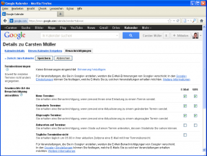 Abbildung 3: Immer auf dem Laufenden bleiben mit der Benachrichtigungsfunktion von Google-Kalender.