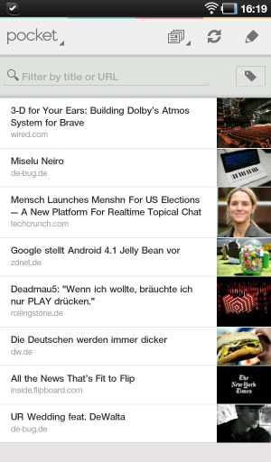Abbildung 7: Umleitung: Zum Offline-Lesen muss ein externes Programm wie Pocket herangezogen werden.